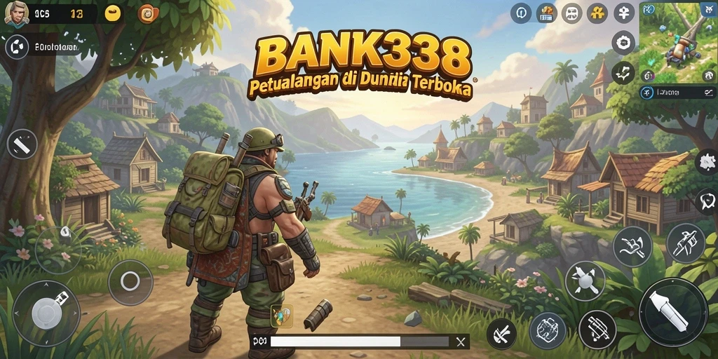 Tangkapan layar gameplay <strong>BANK338</strong> yang menunjukkan eksplorasi dunia terbuka yang memukau.