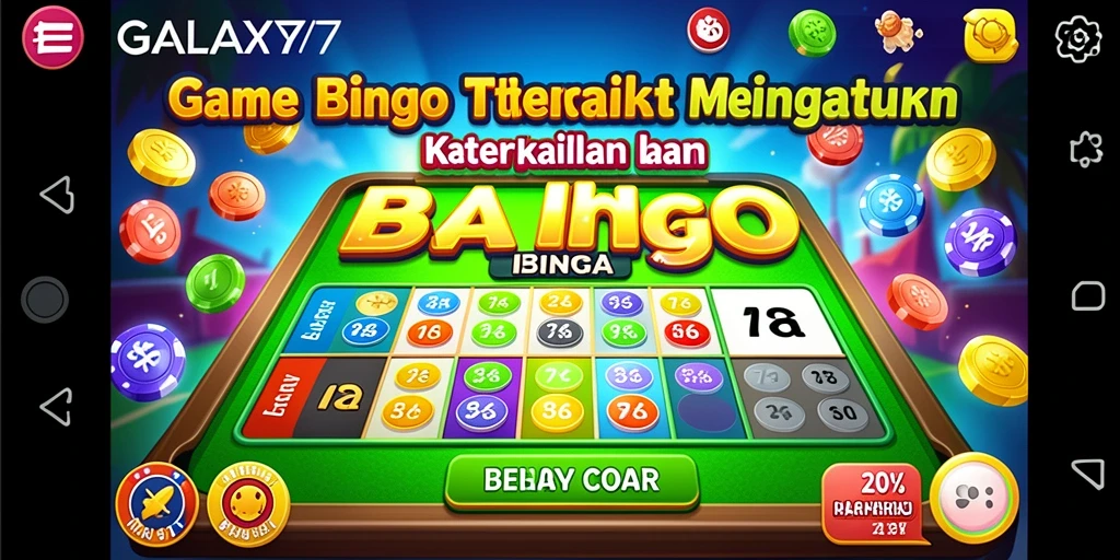 Tampilan gameplay Bingo yang menarik di GALAXY77.