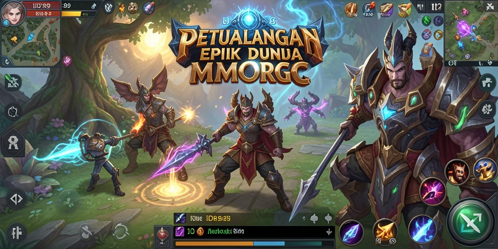 Tampilan gameplay menarik dalam dunia MMORPG IDR89.