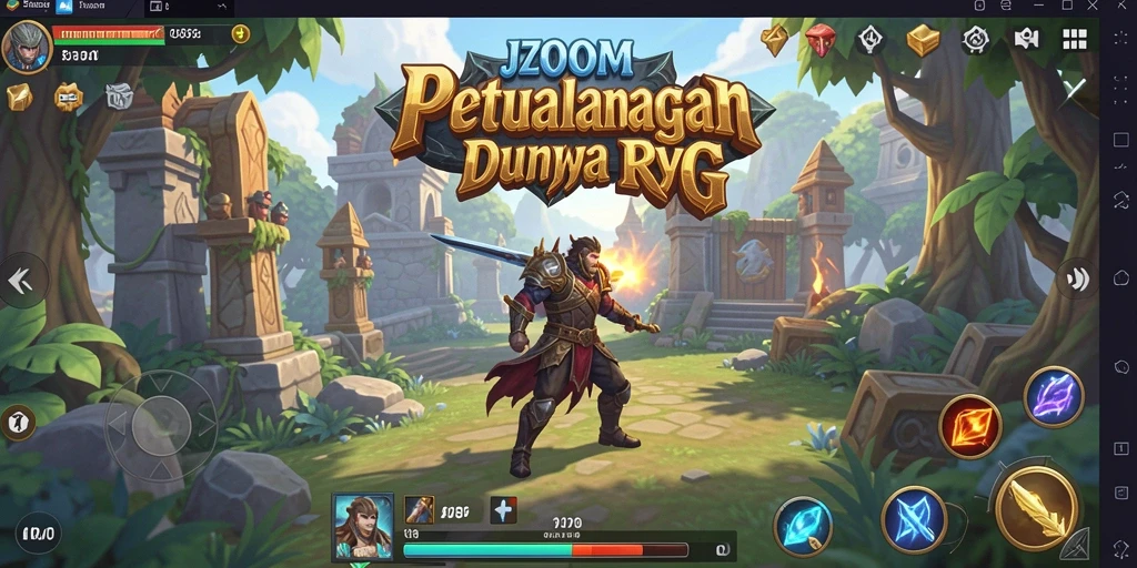 Tampilan gameplay menarik dengan aksi petualangan RPG yang seru.