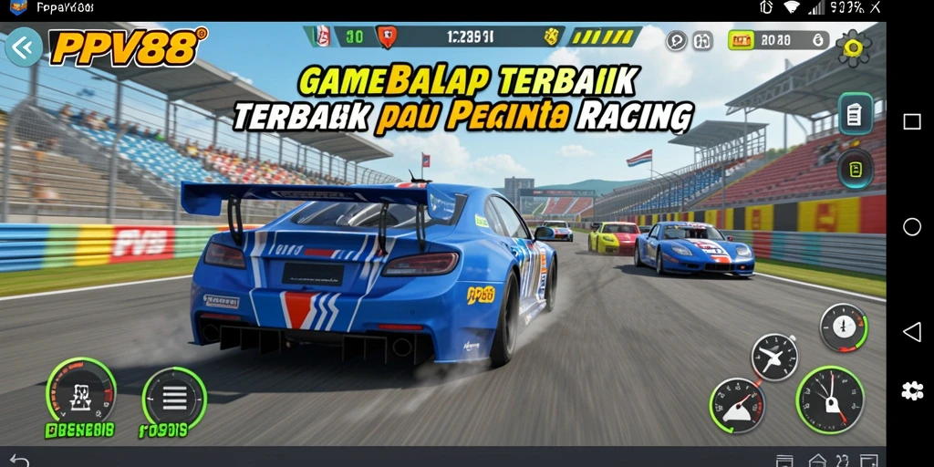 Screenshot PPV88 menampilkan aksi balap yang mendebarkan.