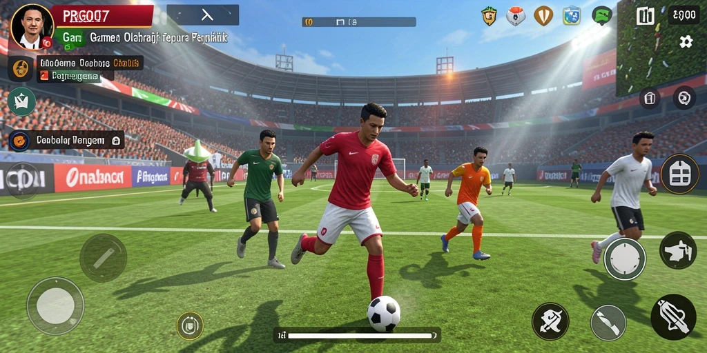 Tampilan menarik dari gameplay olahraga yang menegangkan di PRG007.