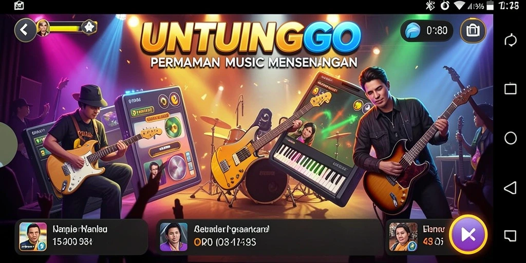 Tampilan gameplay UNTUNGGO yang seru dan interaktif.