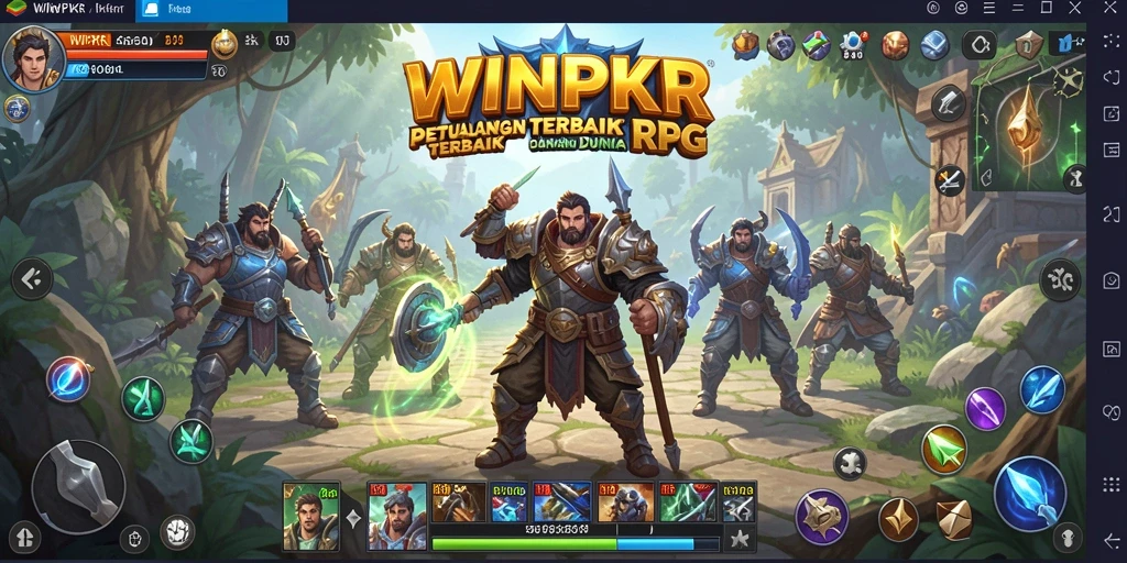 Tampilan gameplay seru dan menarik di WINPKR.